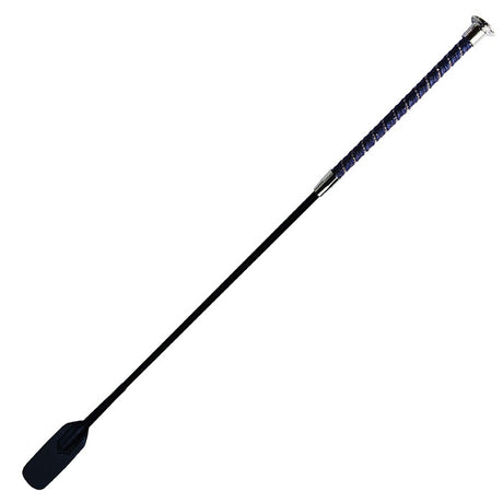 Woof Wear Twisted Riding Whip #colour_navy-silver