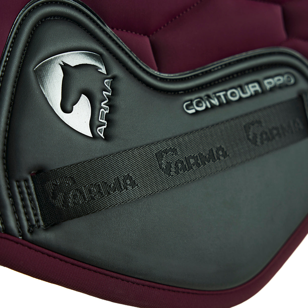 Shires ARMA Eltar Jump Saddlecloth #colour_black-cherry