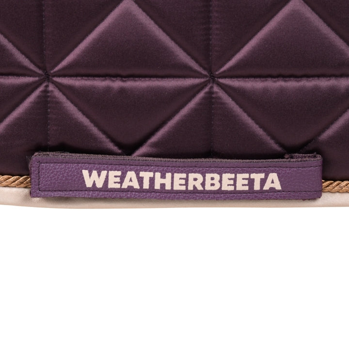 Weatherbeeta Satin Luxe Air-Tec Dressage Saddle Pad #colour_chocolate