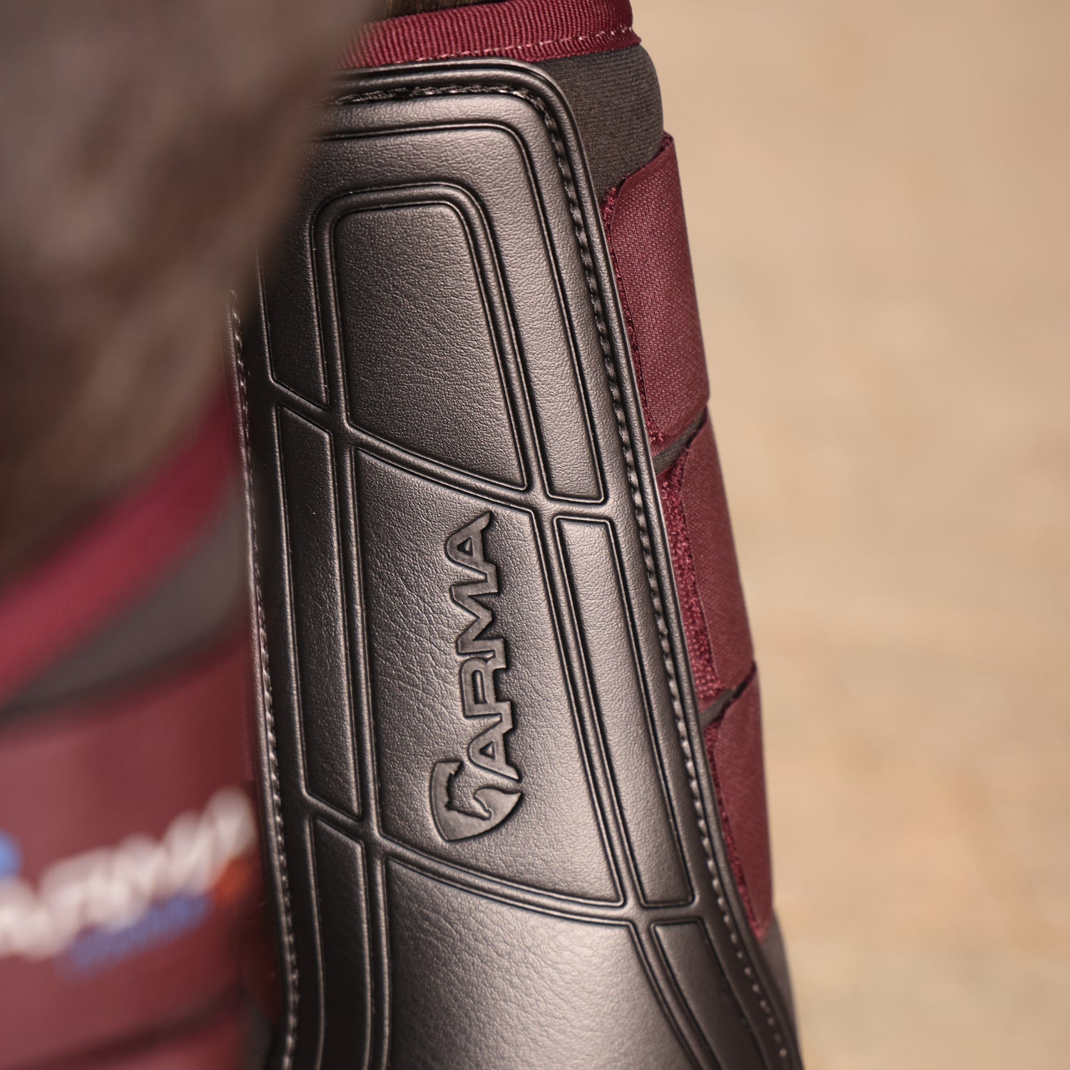 Shires ARMA Contour Pro Brushing Boots #colour_black-cherry