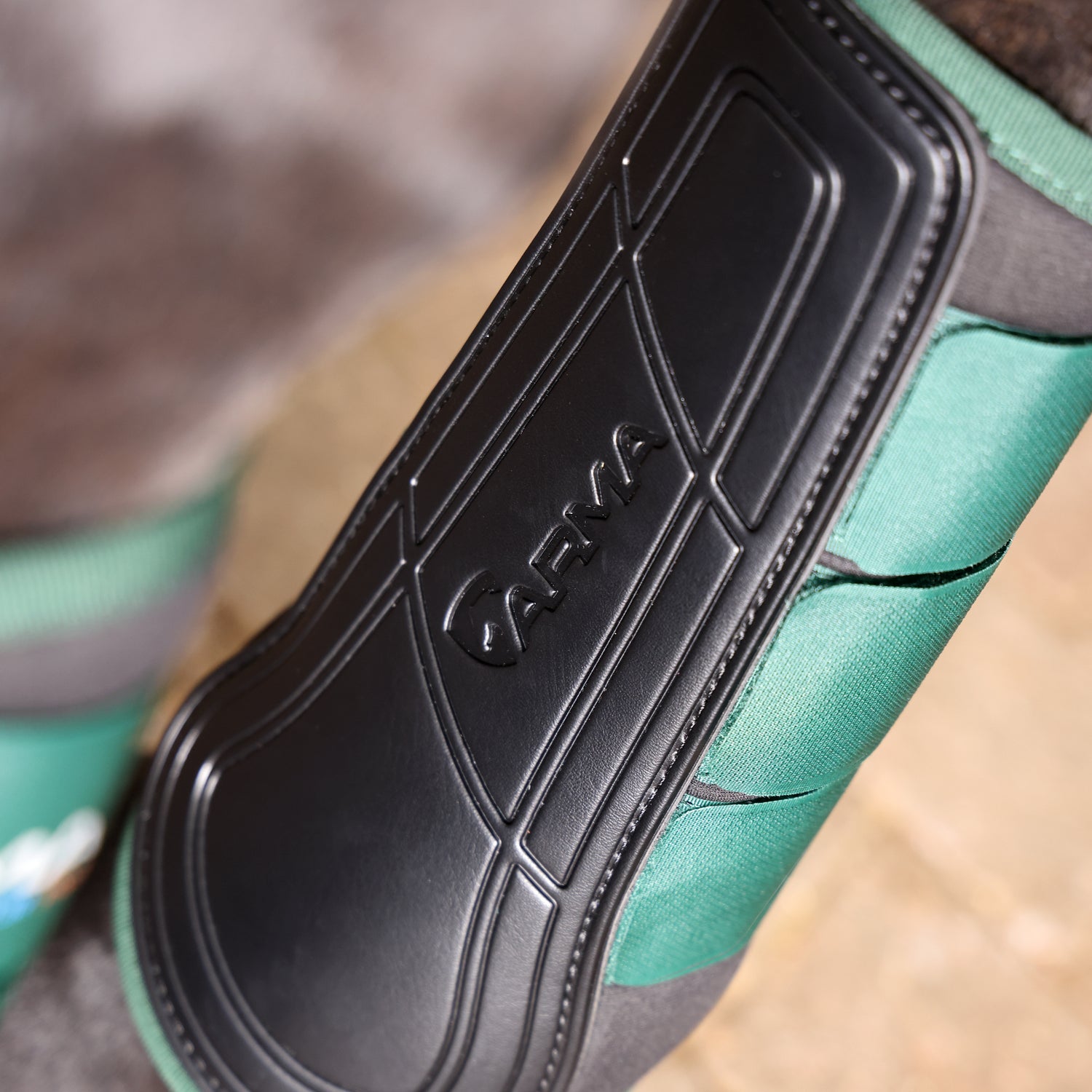 Shires ARMA Contour Pro Brushing Boots #colour_green