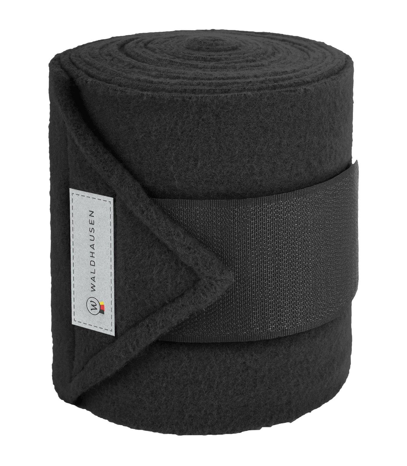 Waldhausen Basic Fleece Bandages Set #colour_black-black