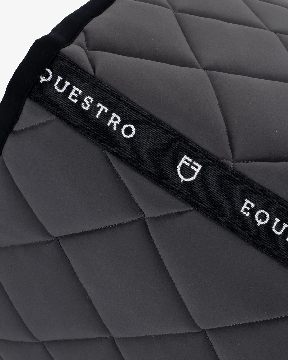 Jumping saddle pad with embroidered logo black line edition - VAPOR BLUE 75JM