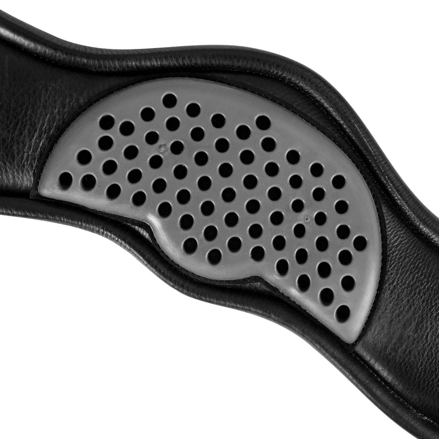 Acavallo Anatomical Dressage Girth Leather #colour_black