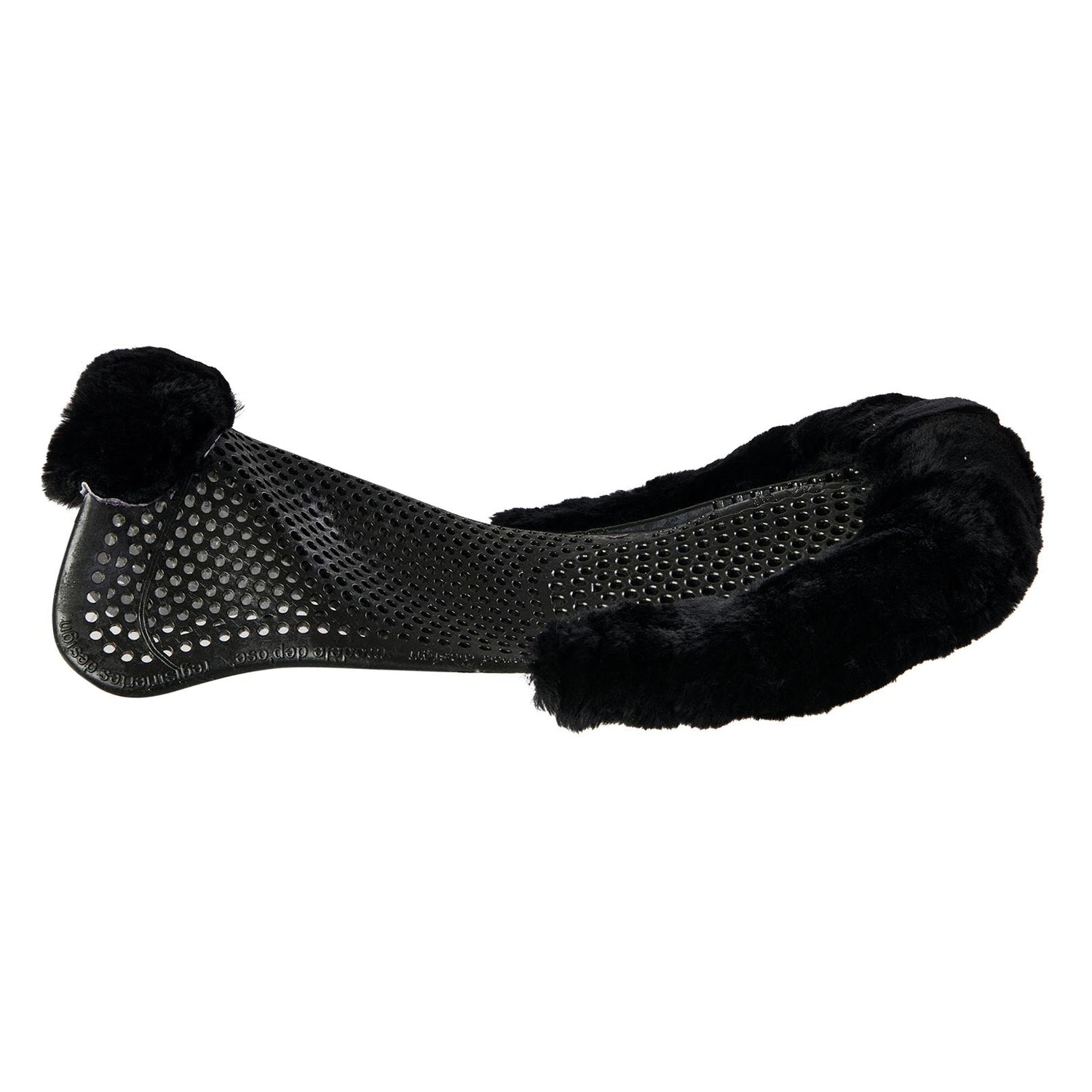 Acavallo Gel Ns-S Classic-S Cut-Out Rear Riser #colour_black-black