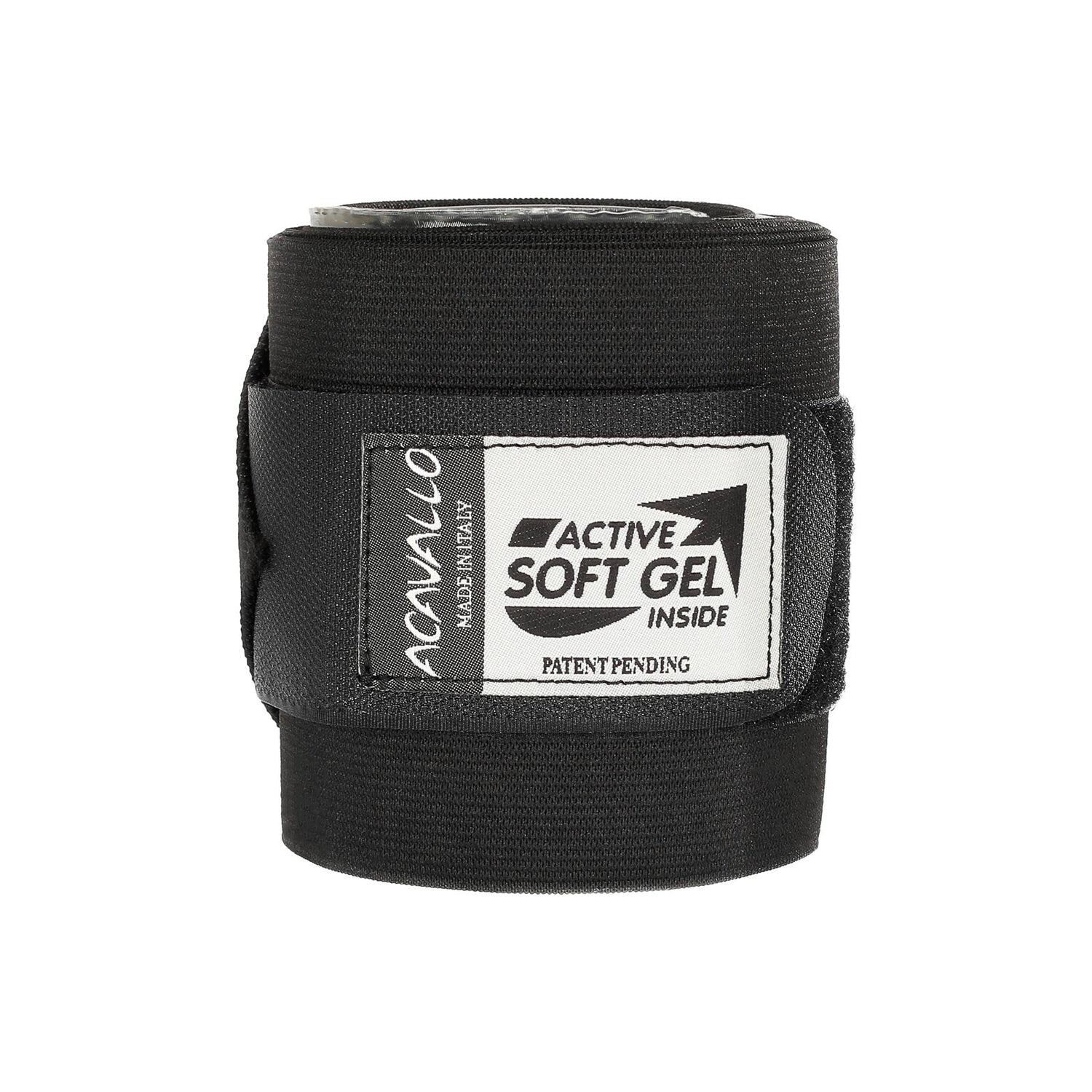 Acavallo Elastic Bandages Classic Gel #colour_black