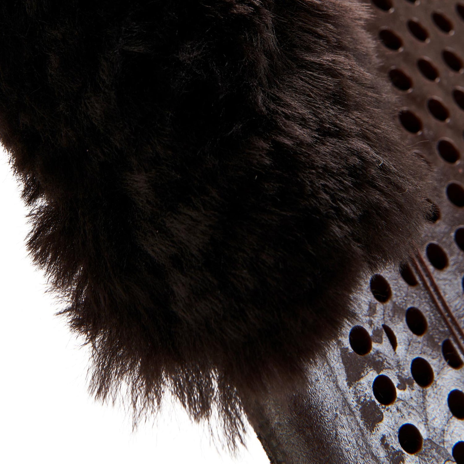 Acavallo Gel Ns-S Classic-S 1/2 Cut-Out Dri-Lex Flat #colour_brown-brown