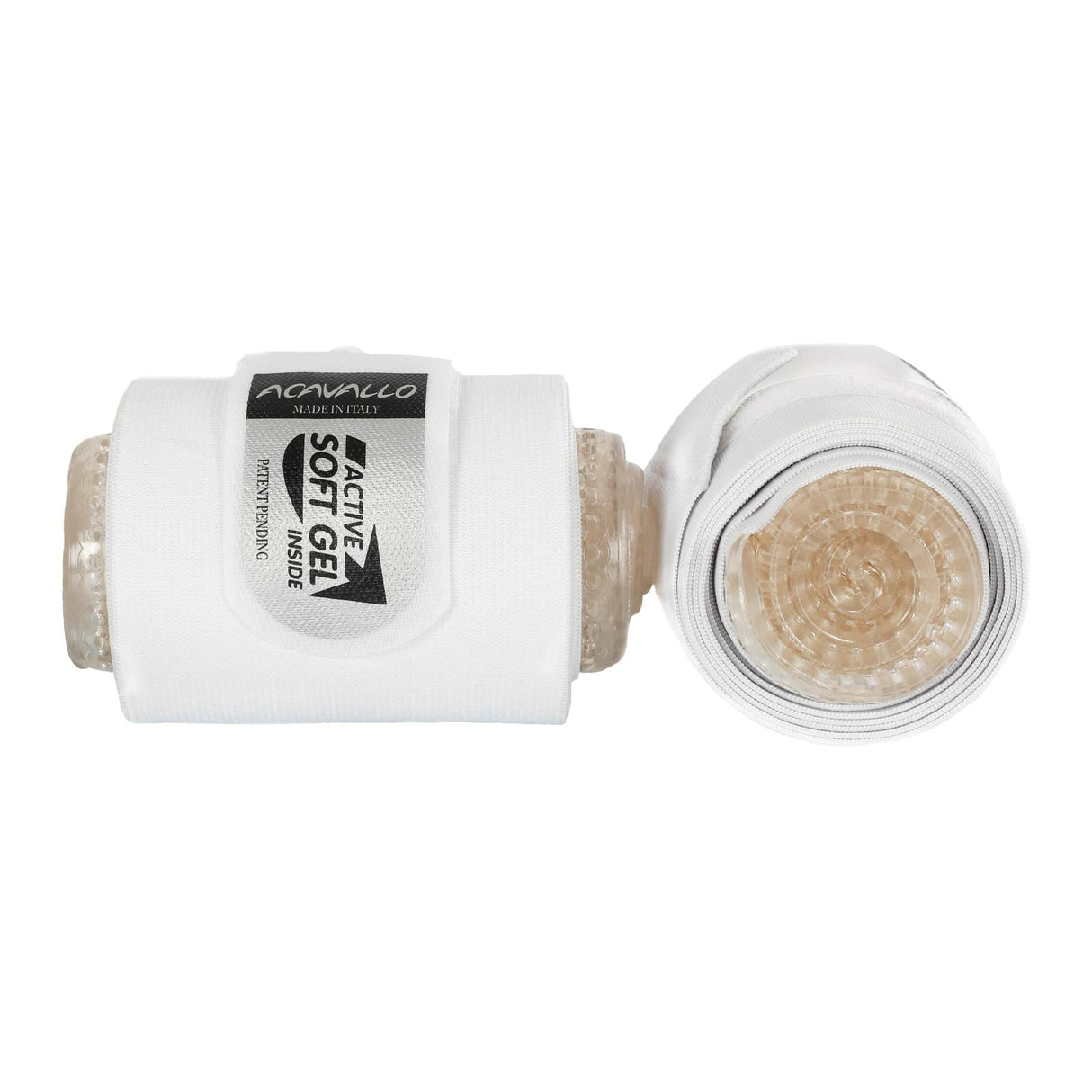 Acavallo Elastic Bandages Classic Gel #colour_white