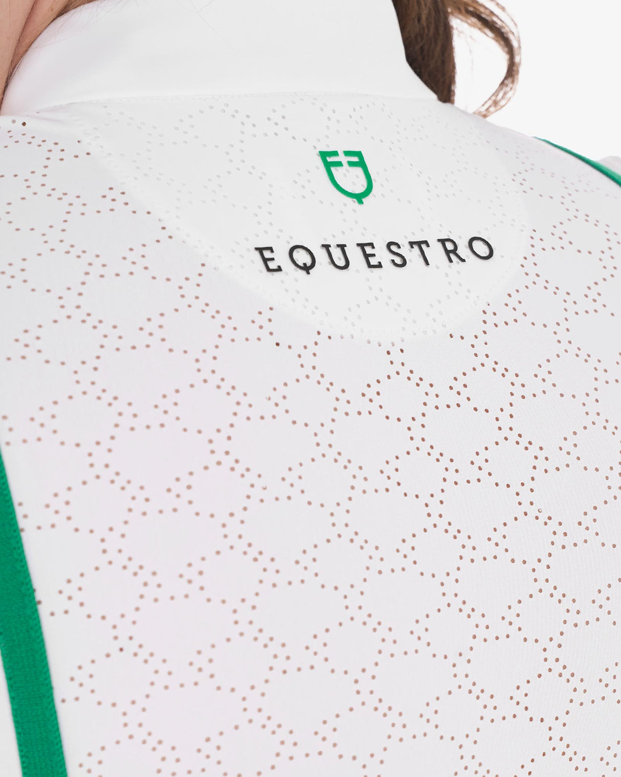 Equestro Women's Slim Fit Competition Polo Shirt With Chest Perforated Inserts