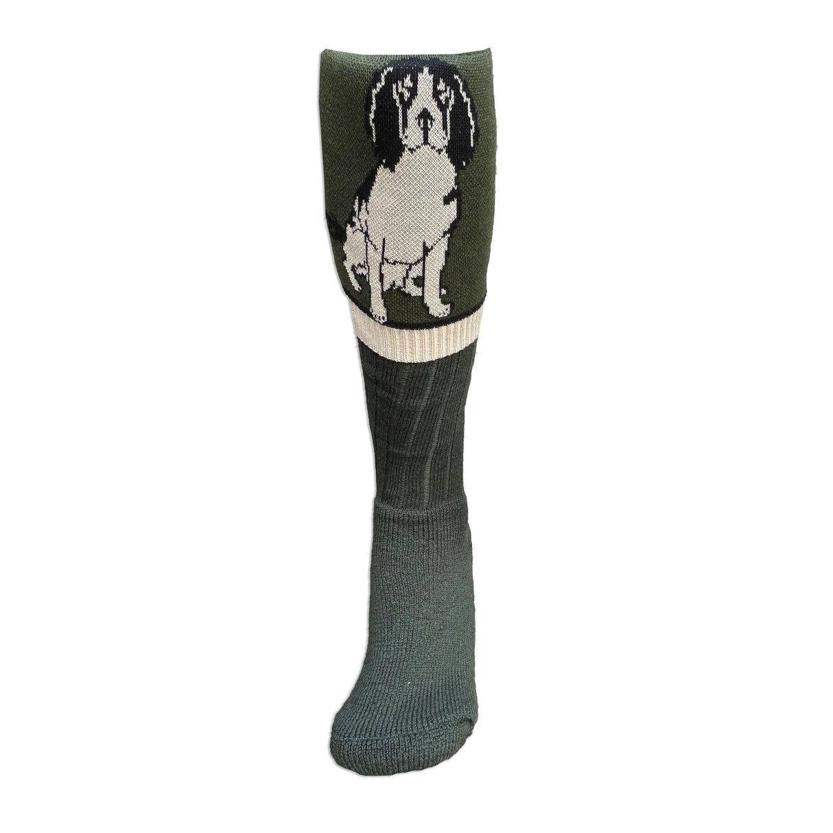 Waring Brooke Springer Spaniel Socks #colour_black-olive
