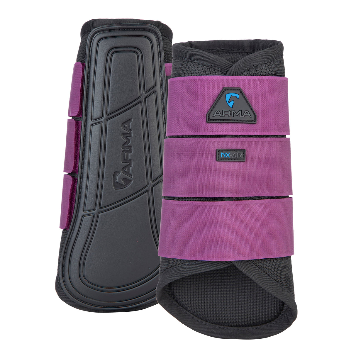 Shires ARMA Air Motion Brushing Boots #colour_black-cherry