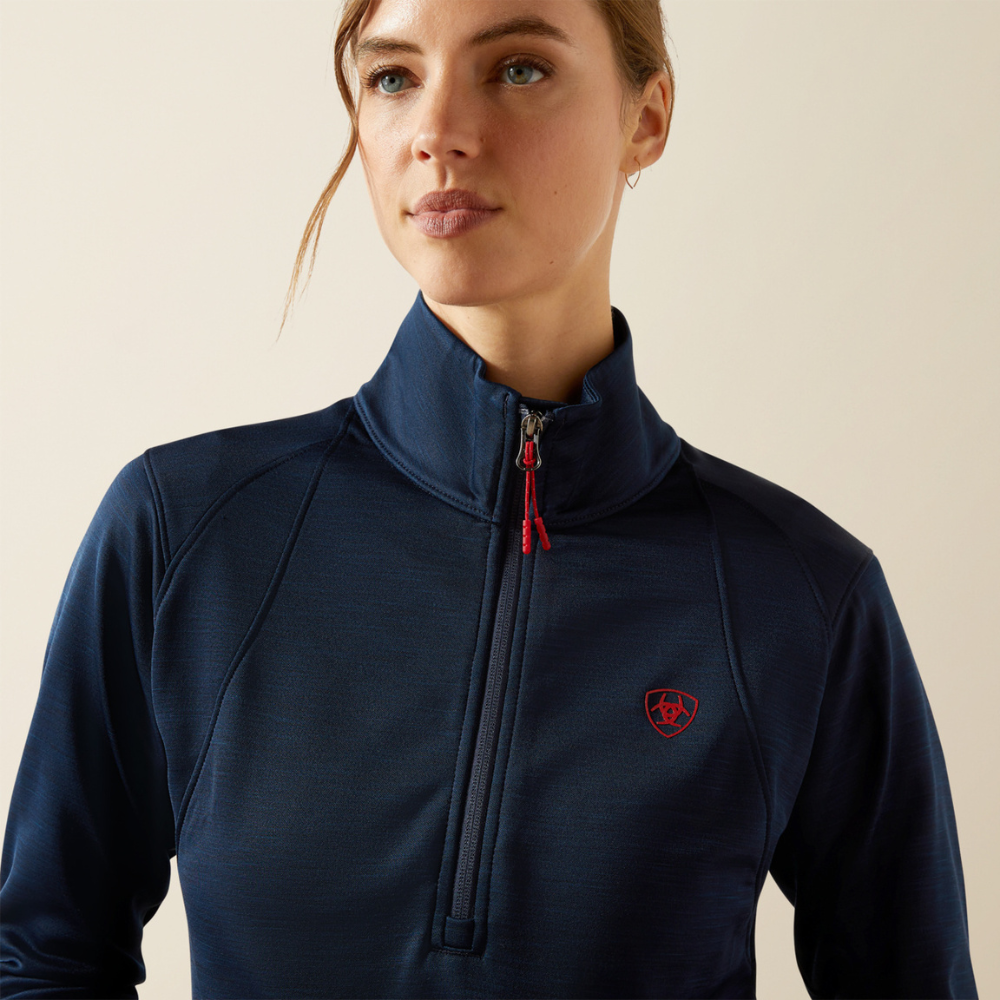 Ariat Women's Team EQ 1/2 Zip Pullover #colour_navy