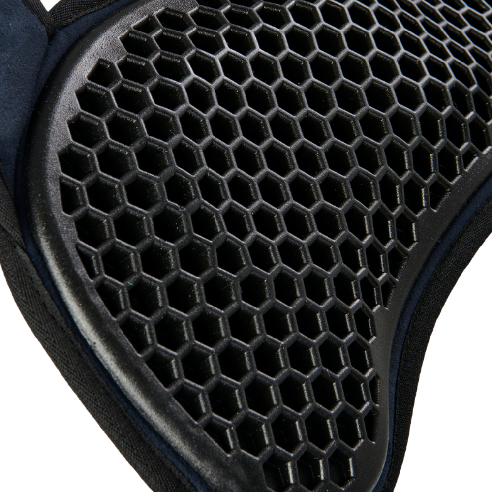 Acavallo Pad SP WFS Suede Hexagonal Gel Front Riser #colour_blue