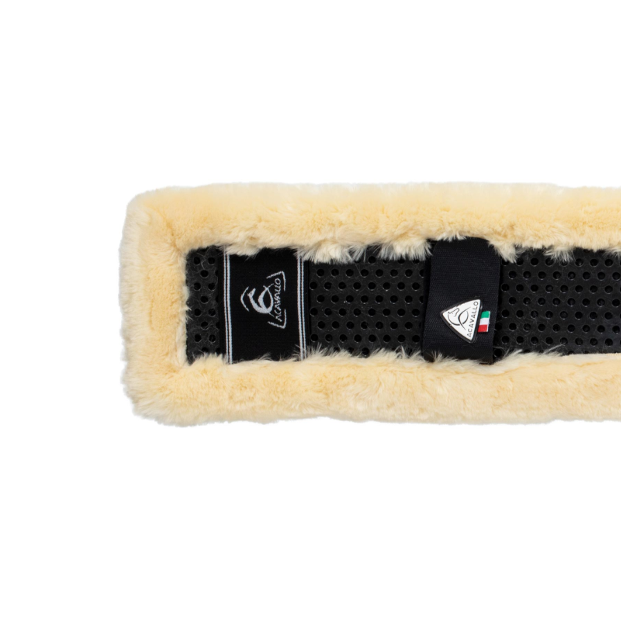 Acavallo Girth Sleeve Classic Gel Faux Sheepskin #colour_natural