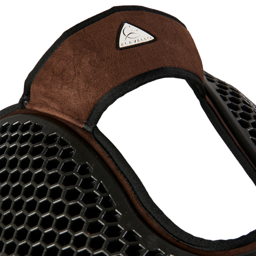 Acavallo Pad SP WFS Suede Hexagonal Gel Front Riser #colour_brown
