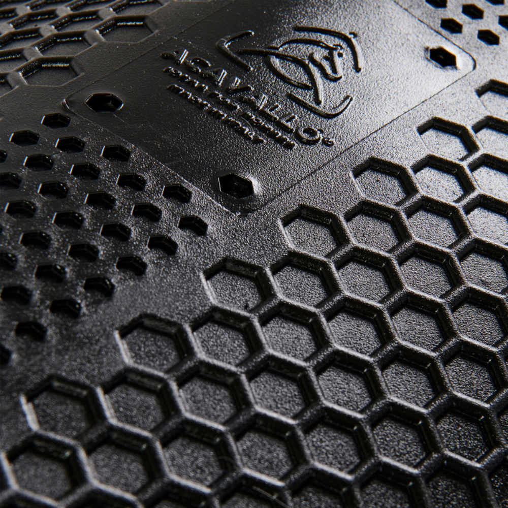 Acavallo Pad SP WFS Suede Hexagonal Gel Front Riser #colour_black