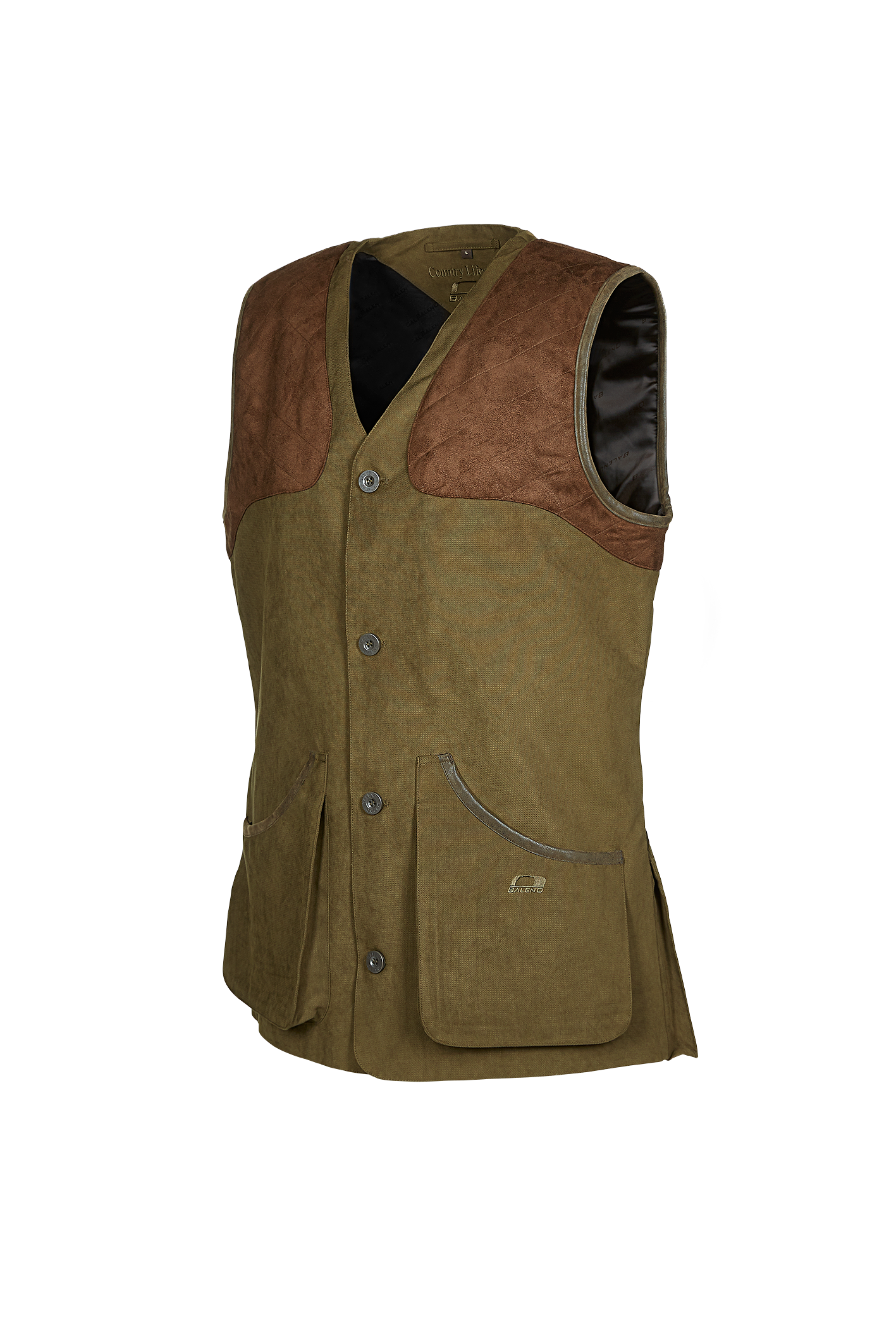 Baleno Dolman Mens Shooting Vest #colour_pine-green