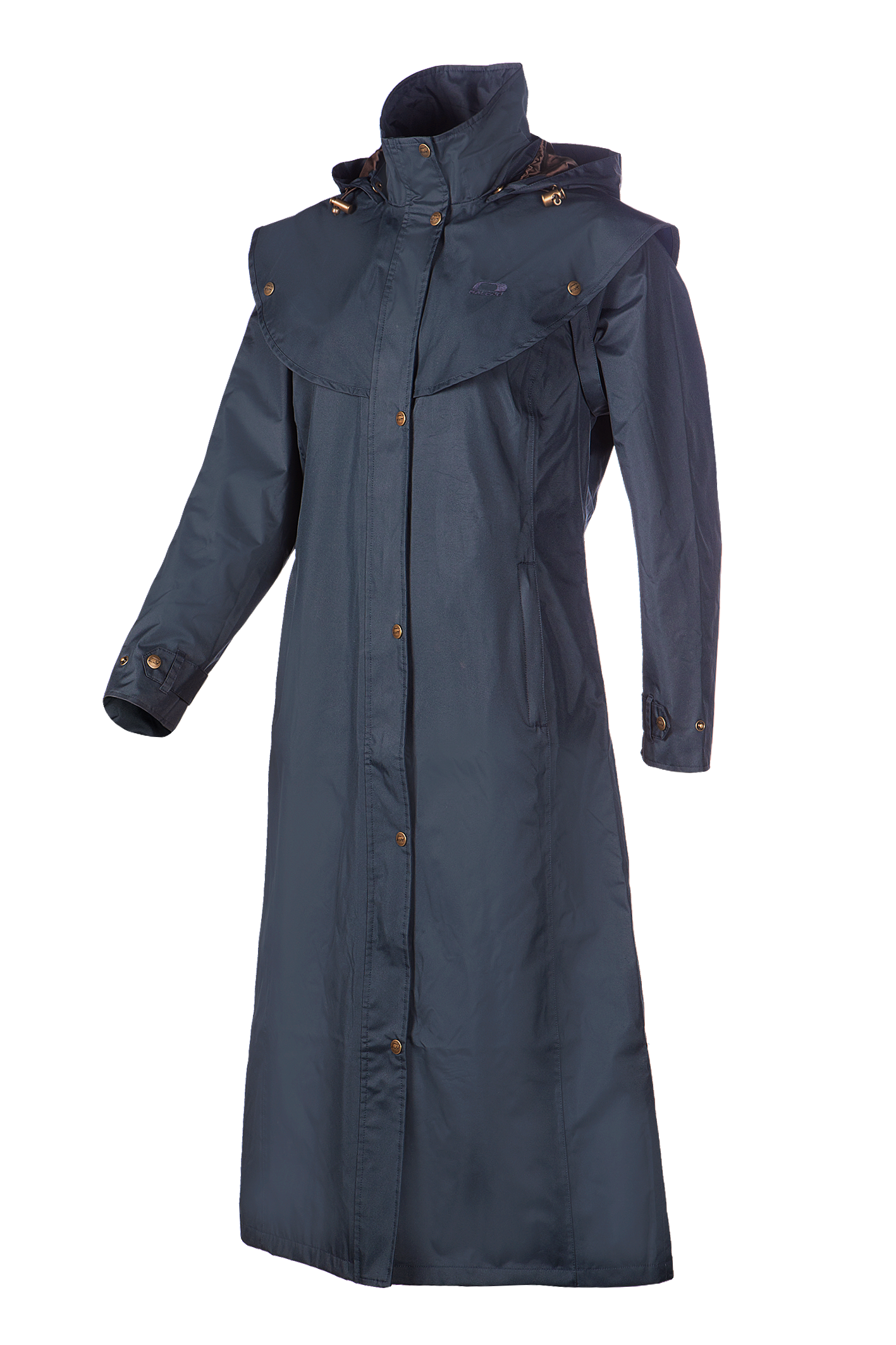 Baleno Oxford Ladies Raincoat #colour_navy-blue