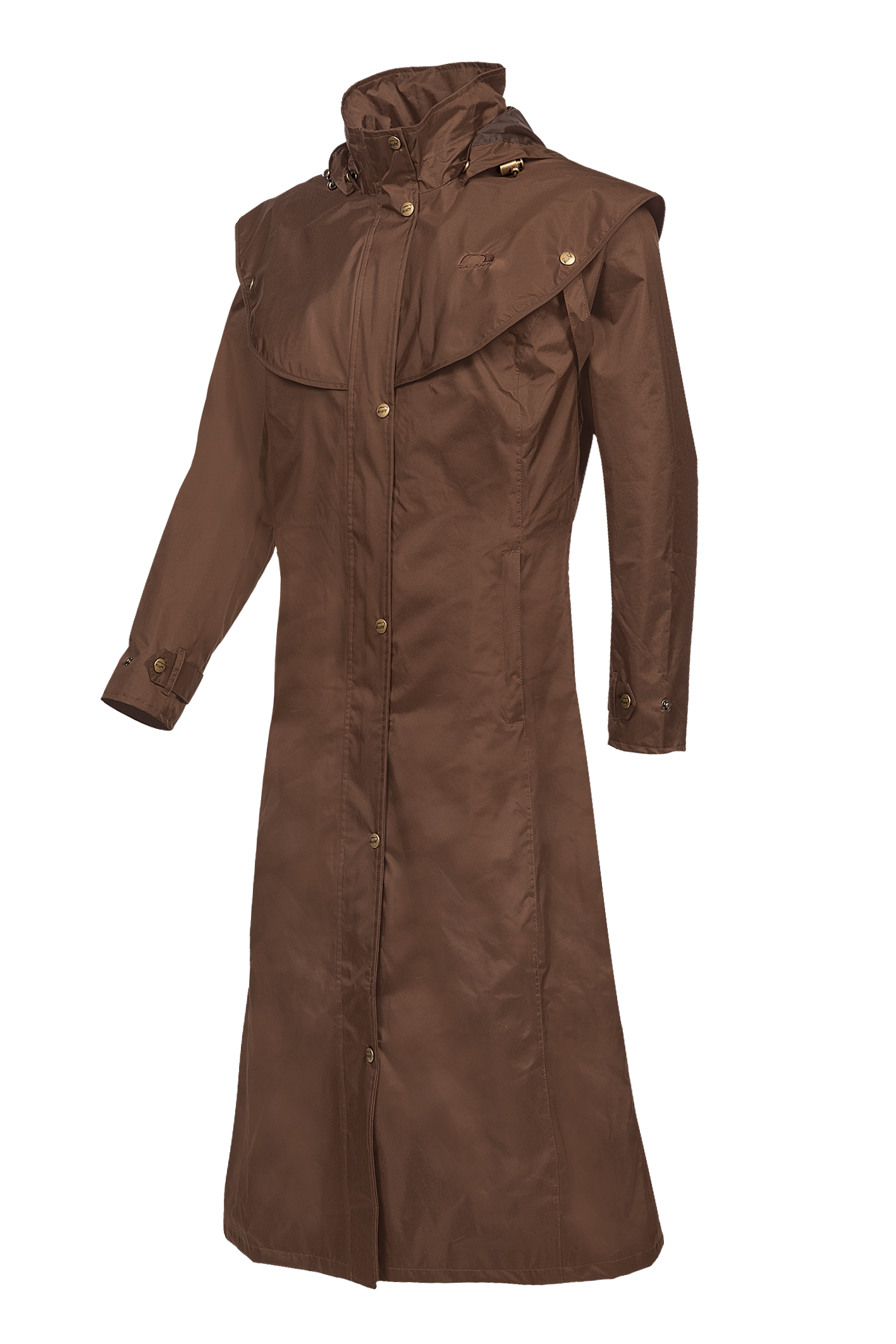 Baleno Oxford Ladies Raincoat #colour_earth-brown