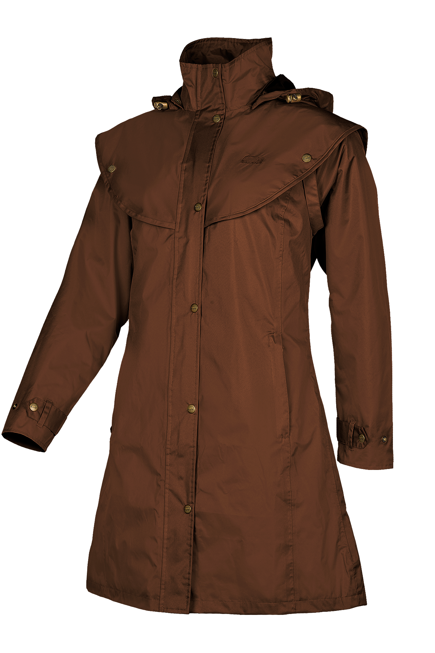Baleno Worcester Ladies Raincoat #colour_earth-brown
