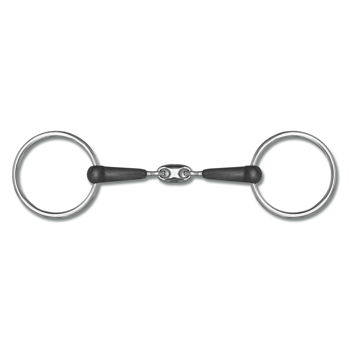 Waldhausen Double Jointed Rubber Snaffle Bit