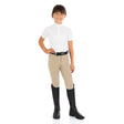 Equestro Kasumi Model Junior Breeches In Stretch Material #colour_beige