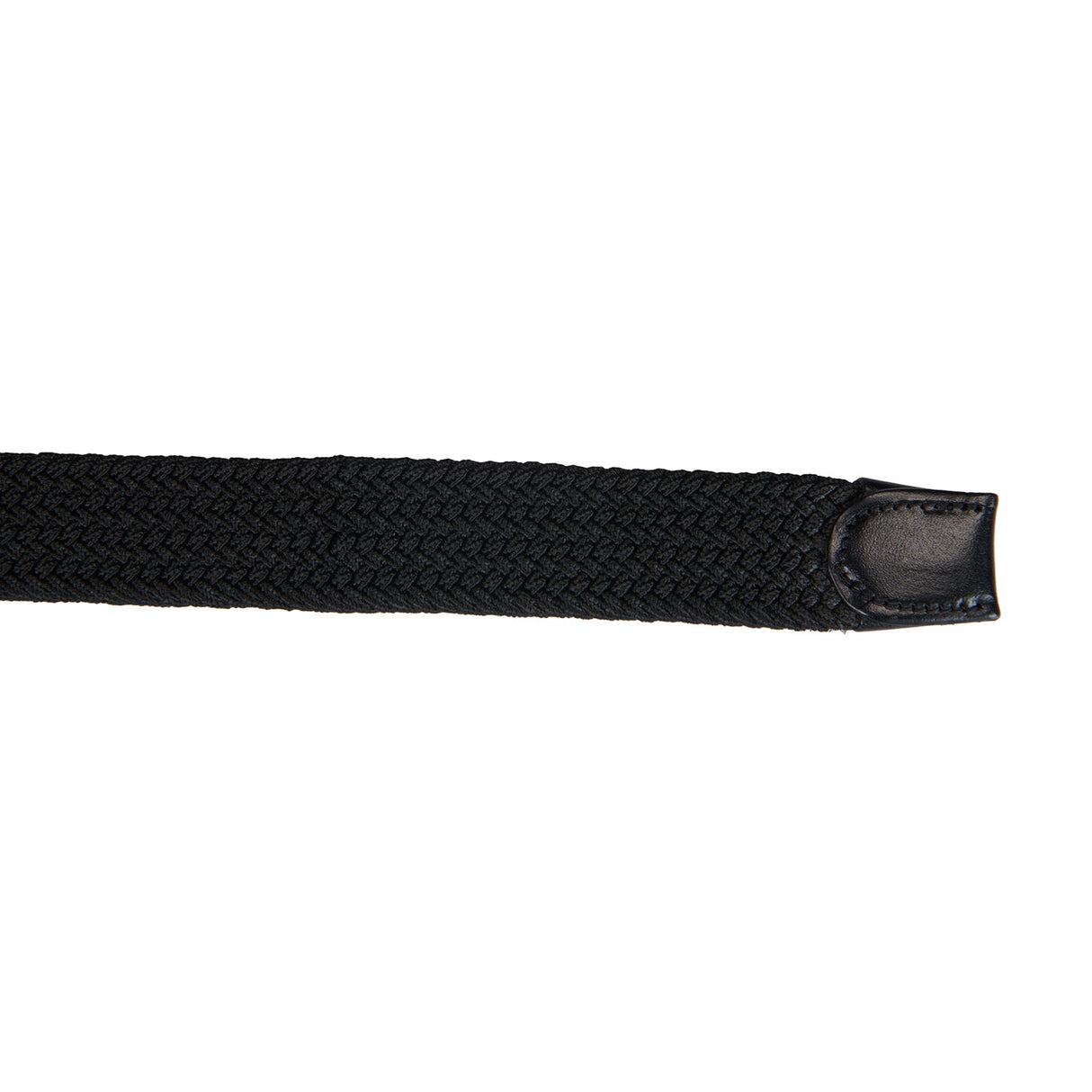 Equestro Elasticized Belt Crossed Pattern #colour_black