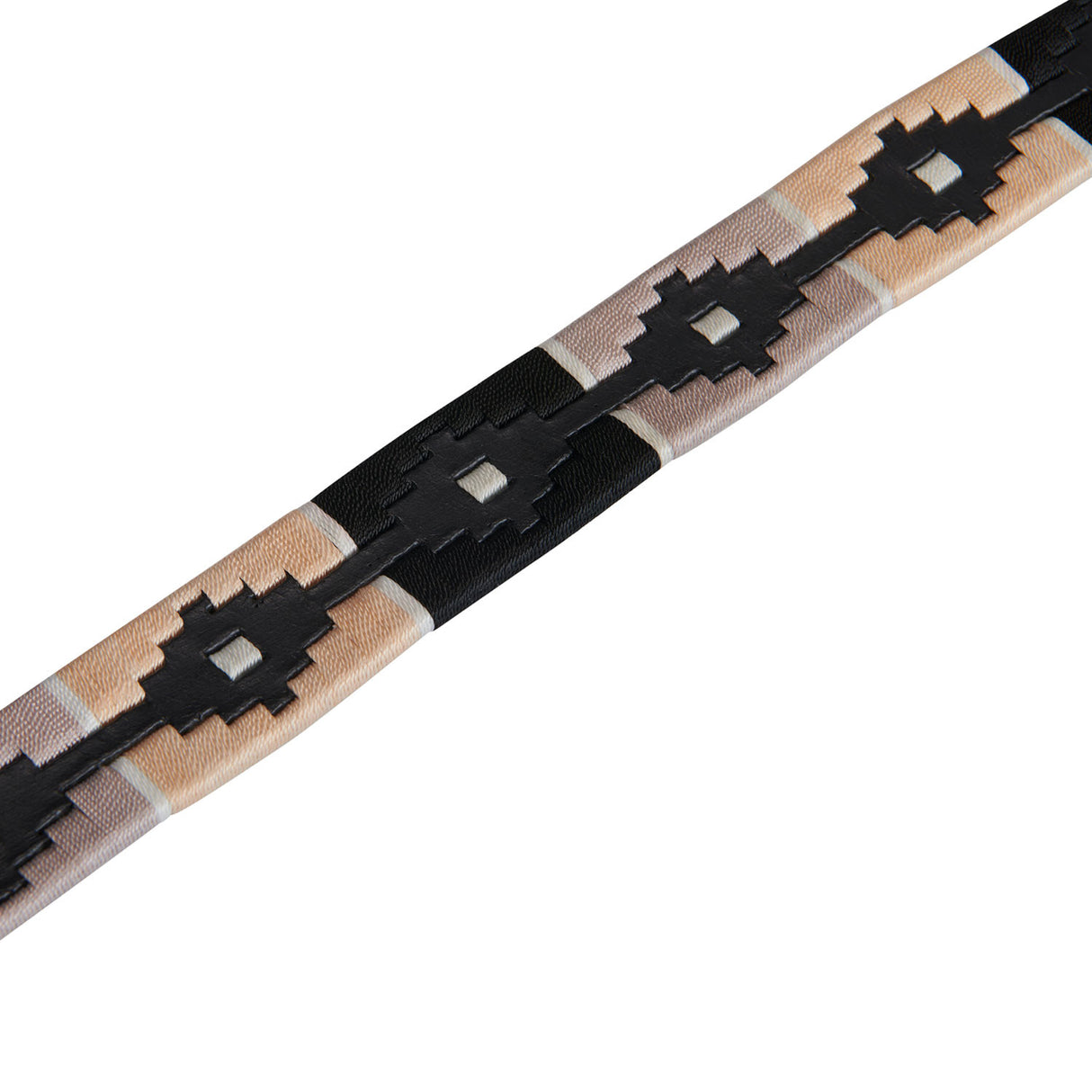 Leather belt with southwest patterm