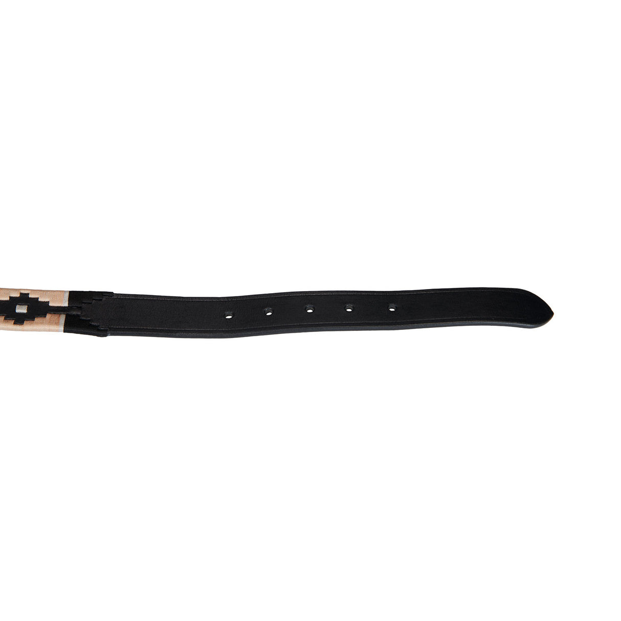 Leather belt with southwest patterm
