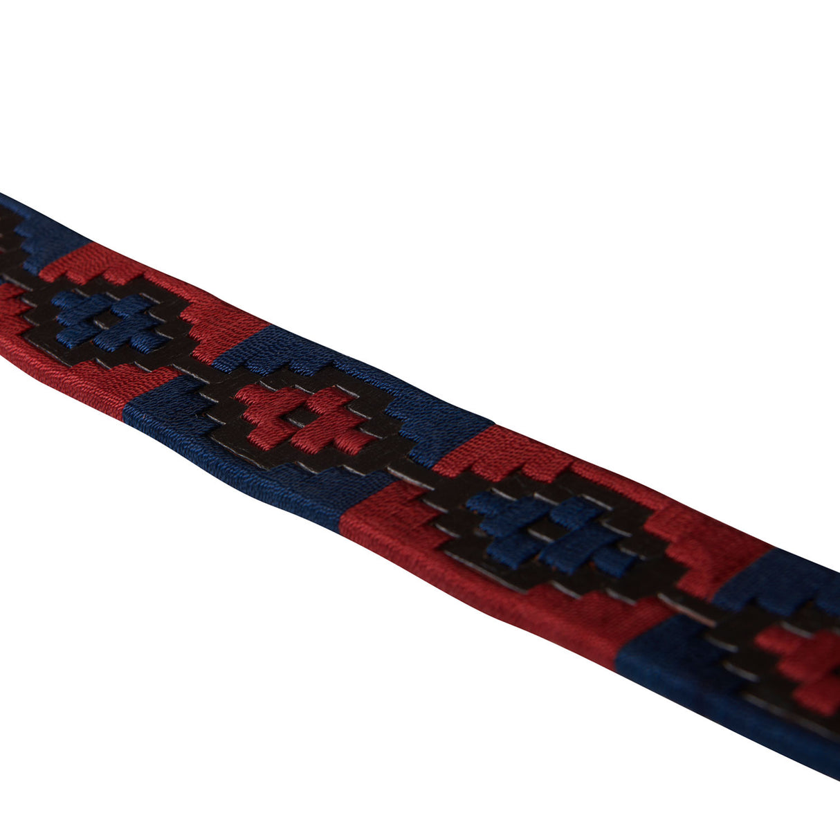 Leather belt with southwest patterm