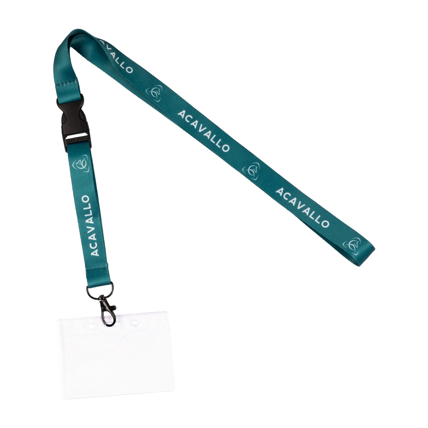 Acavallo Logoed Lanyard Badge Holder #colour_green