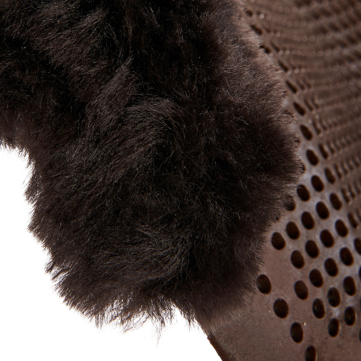 Acavallo Gel NS-S Classic-S 1/2 Cut-Out Flat Pony #colour_brown-brown