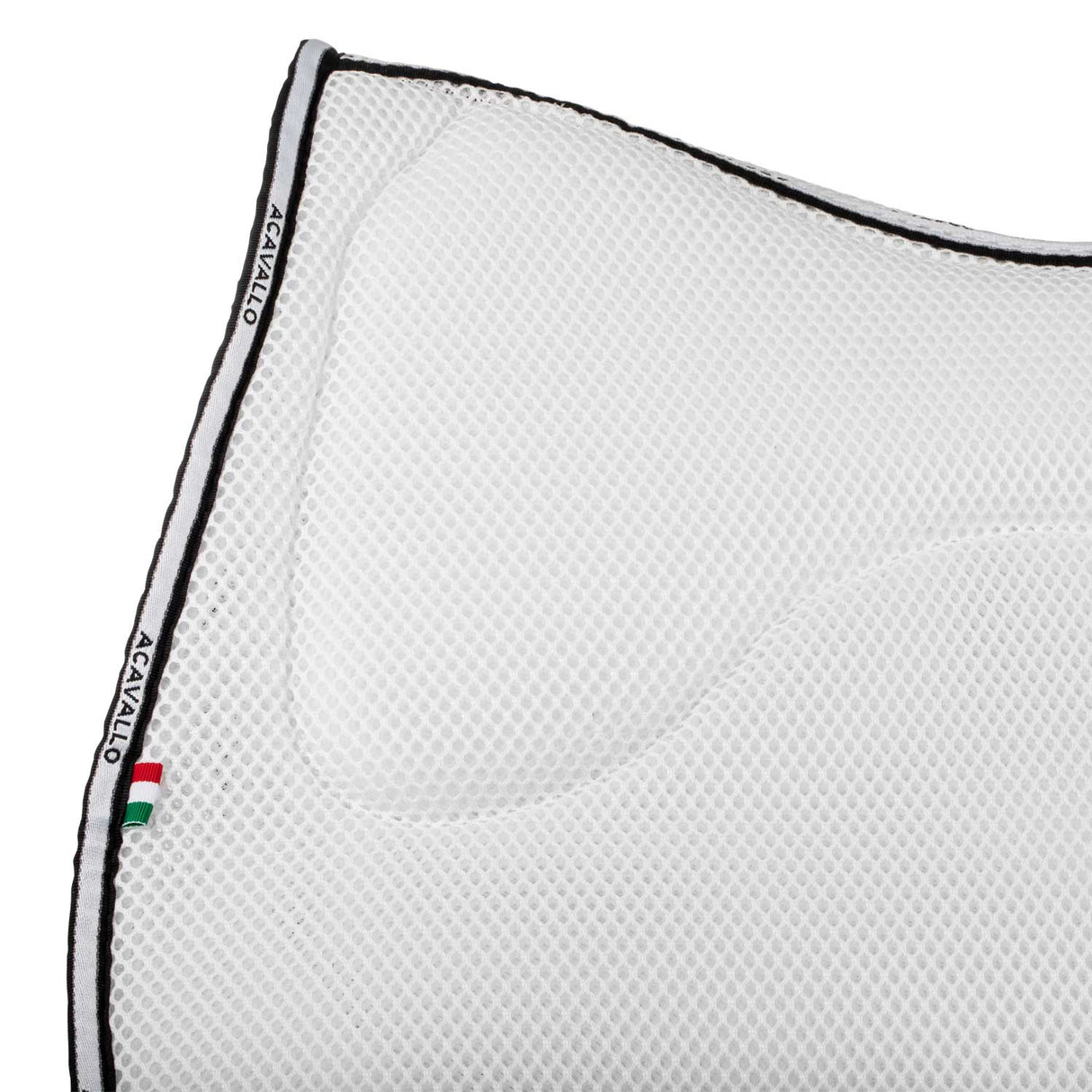Acavallo Saddle Pad JS CW-3Ds Memory Foam 3D Spacer #colour_white