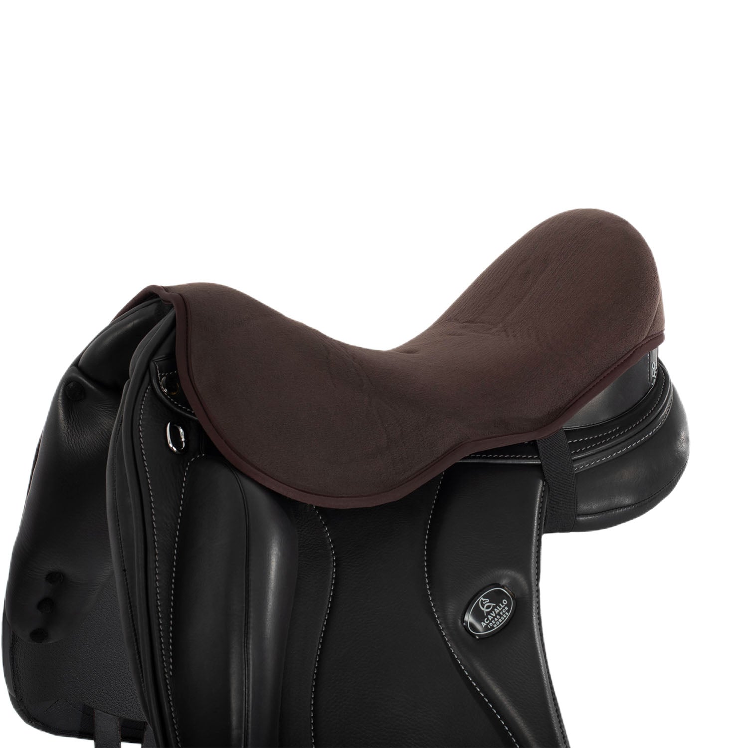 Acavallo Dressage 10mm Gel Seat Saver Dri-Lex #colour_brown