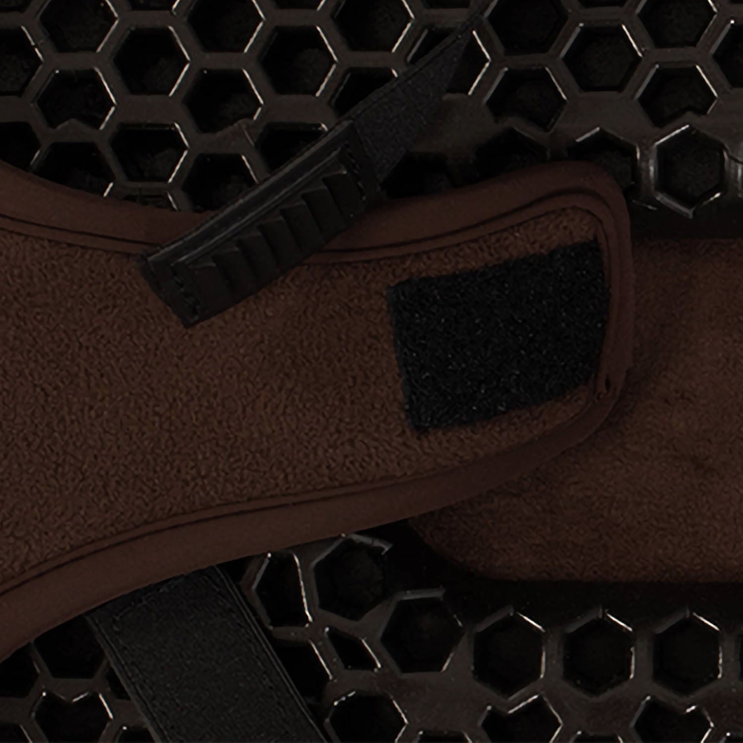 Acavallo Ortho-Pubis Seat Saver Dressage Classic Gel-In Dri-Lex 20mm #colour_brown