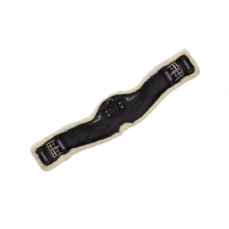 Acavallo Dressage Girth Classic Gel Sheepskin #colour_black