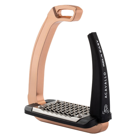 Acavallo Rel-X Easy Stirrups #colour_rose-gold