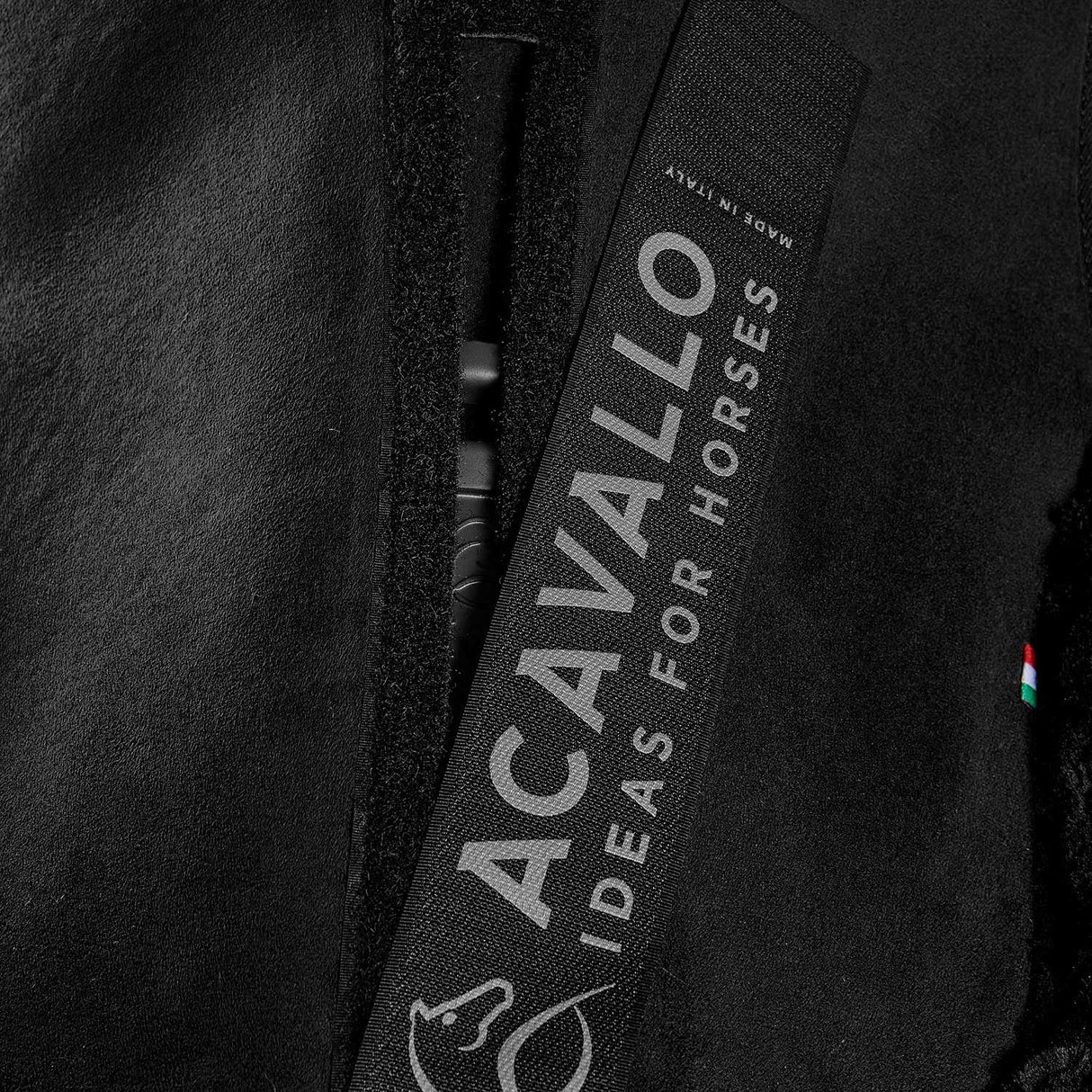 Acavallo Pad Piuma-FS WFS-FS Pocket Suede Front Riser #colour_black