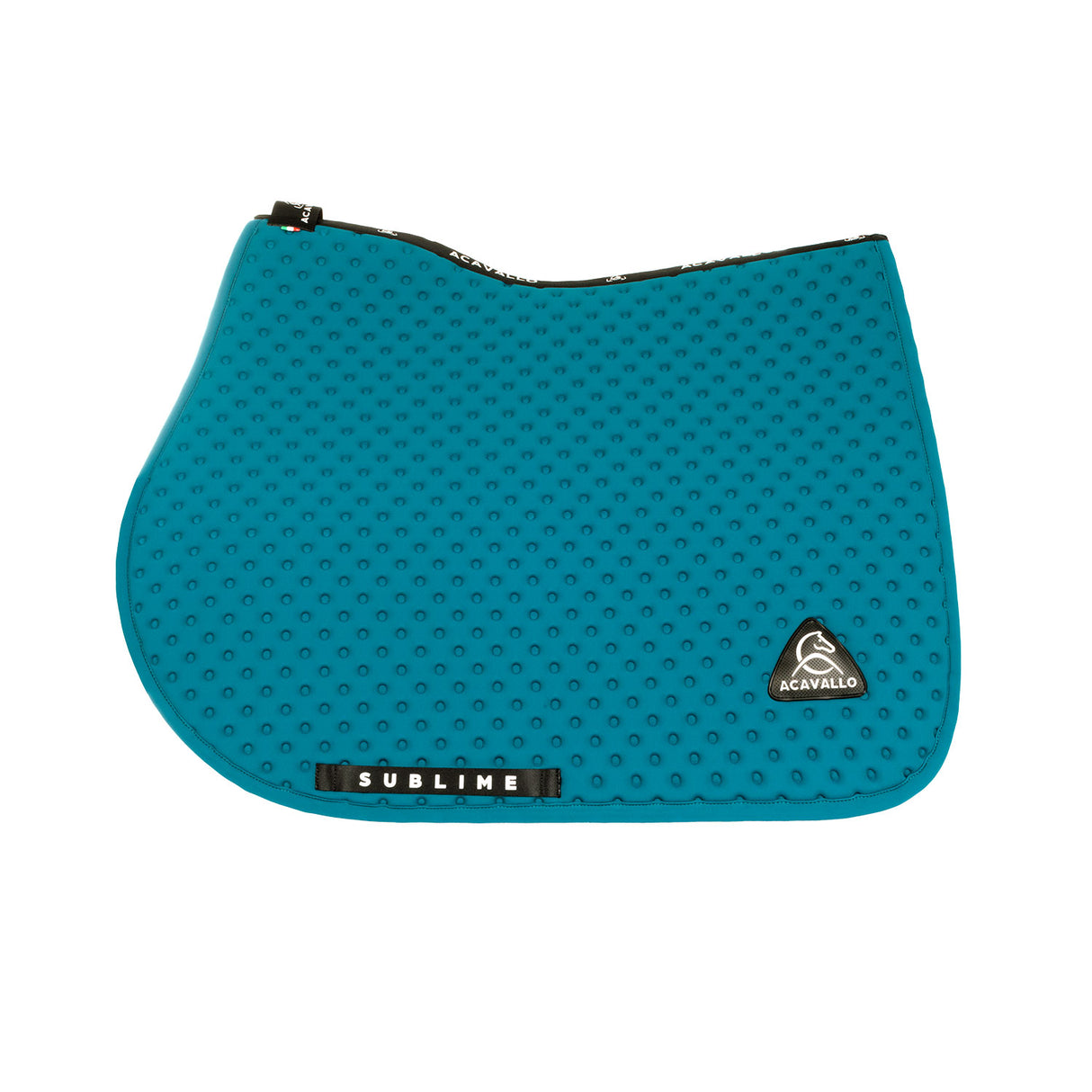 Acavallo Point Jumping Saddle Pad #colour_green