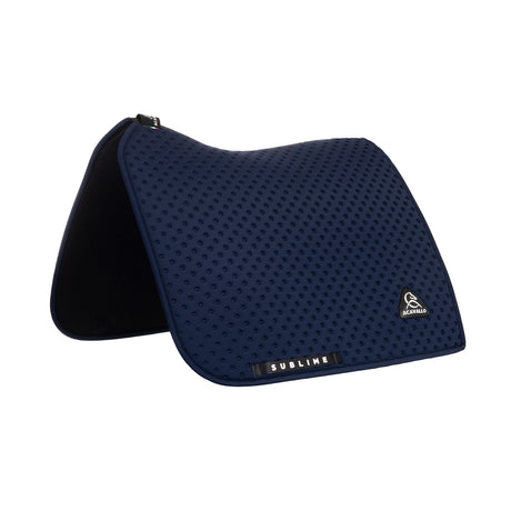 Acavallo Point Dressage Saddle Pad W/Square Back Corner #colour_blue