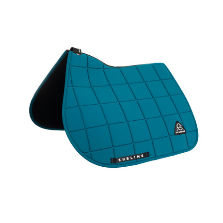 Acavallo Square Jumping Saddle Pad #colour_green