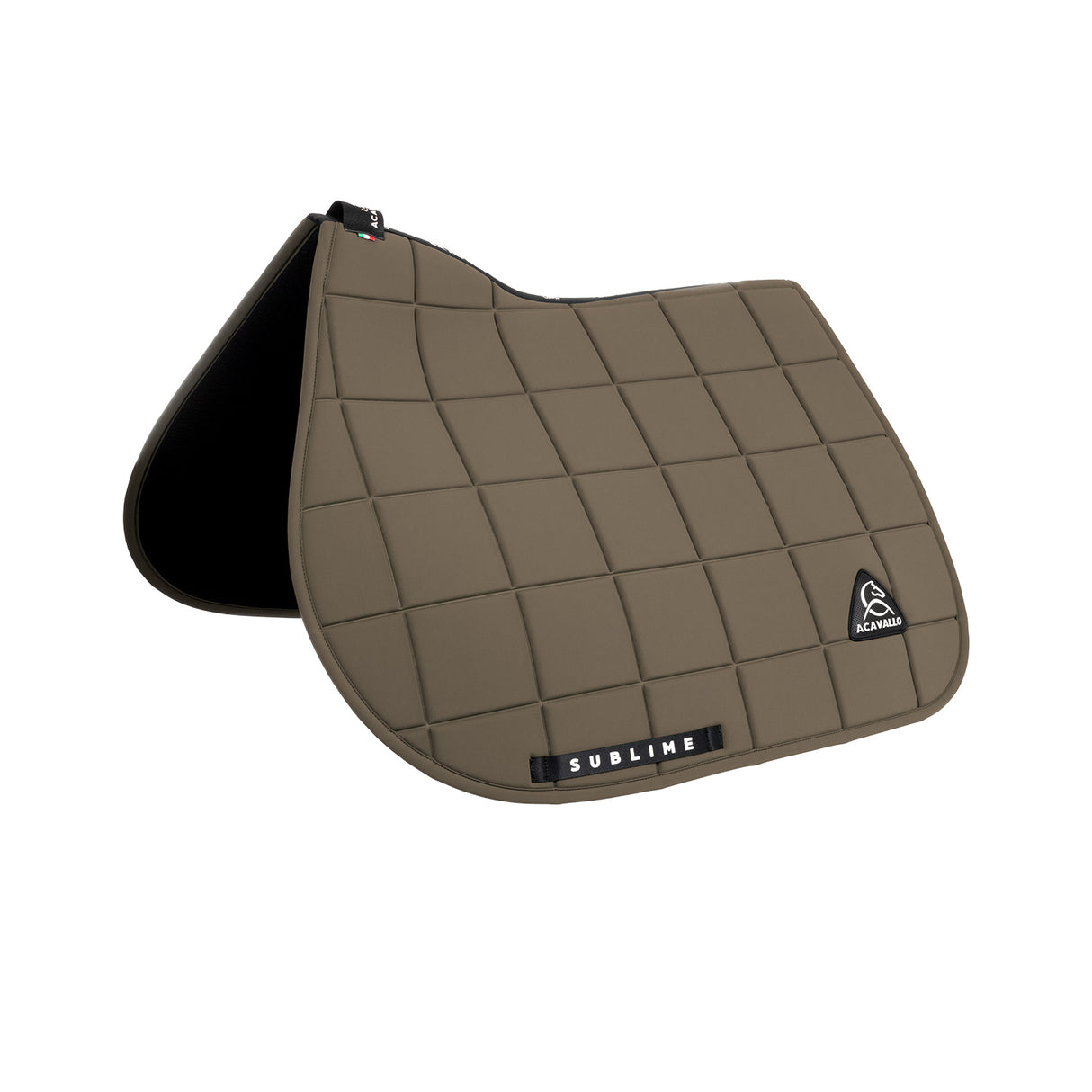 Acavallo Square Jumping Saddle Pad #colour_brown