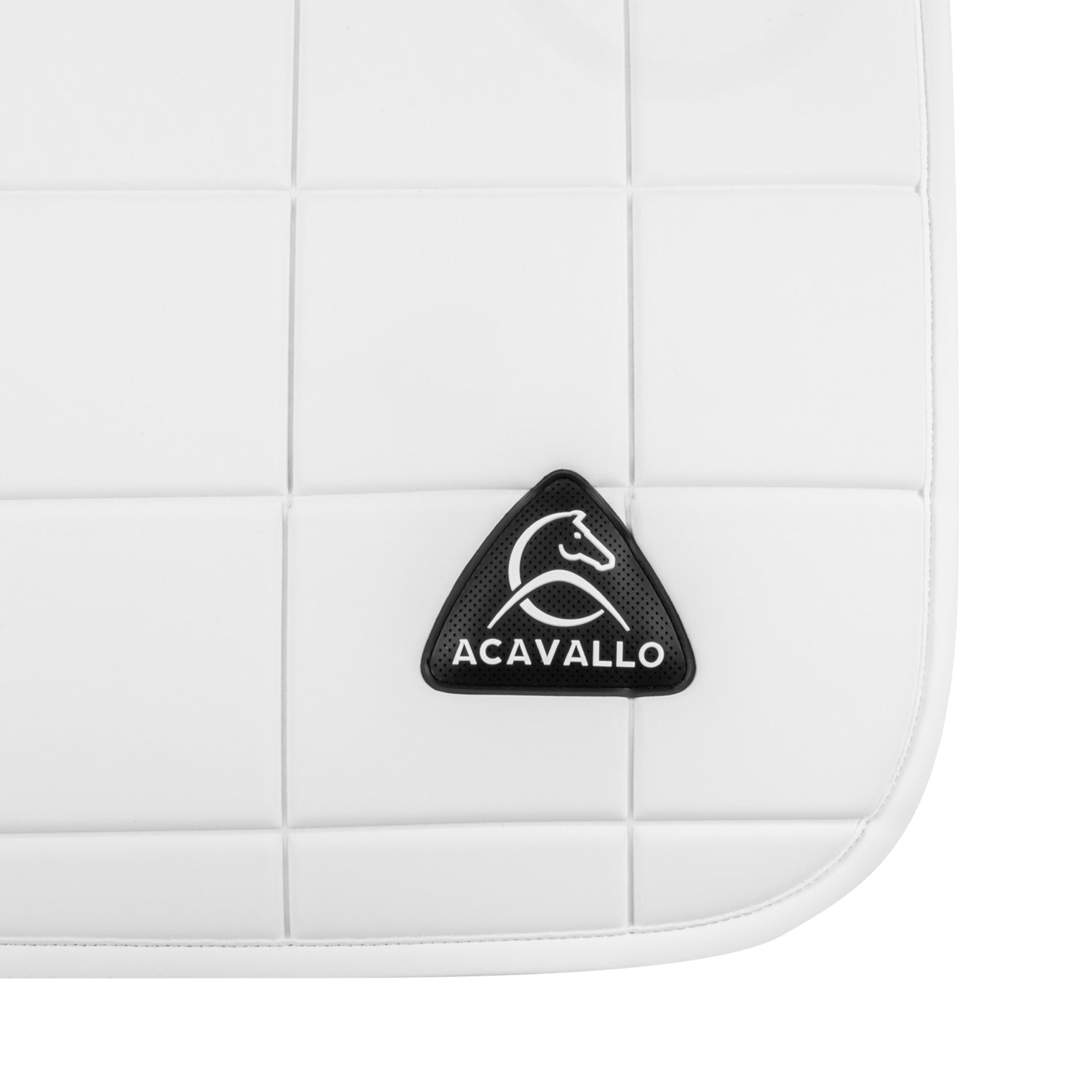 Acavallo Square Jumping Saddle Pad #colour_white