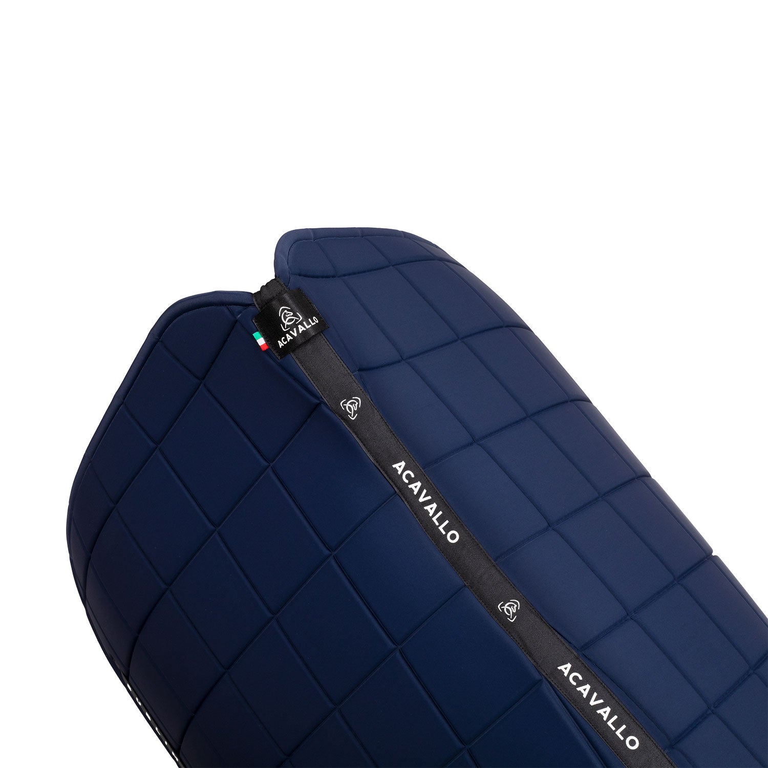 Acavallo Square Dressage Saddle Pad W/Square Back Corner #colour_blue