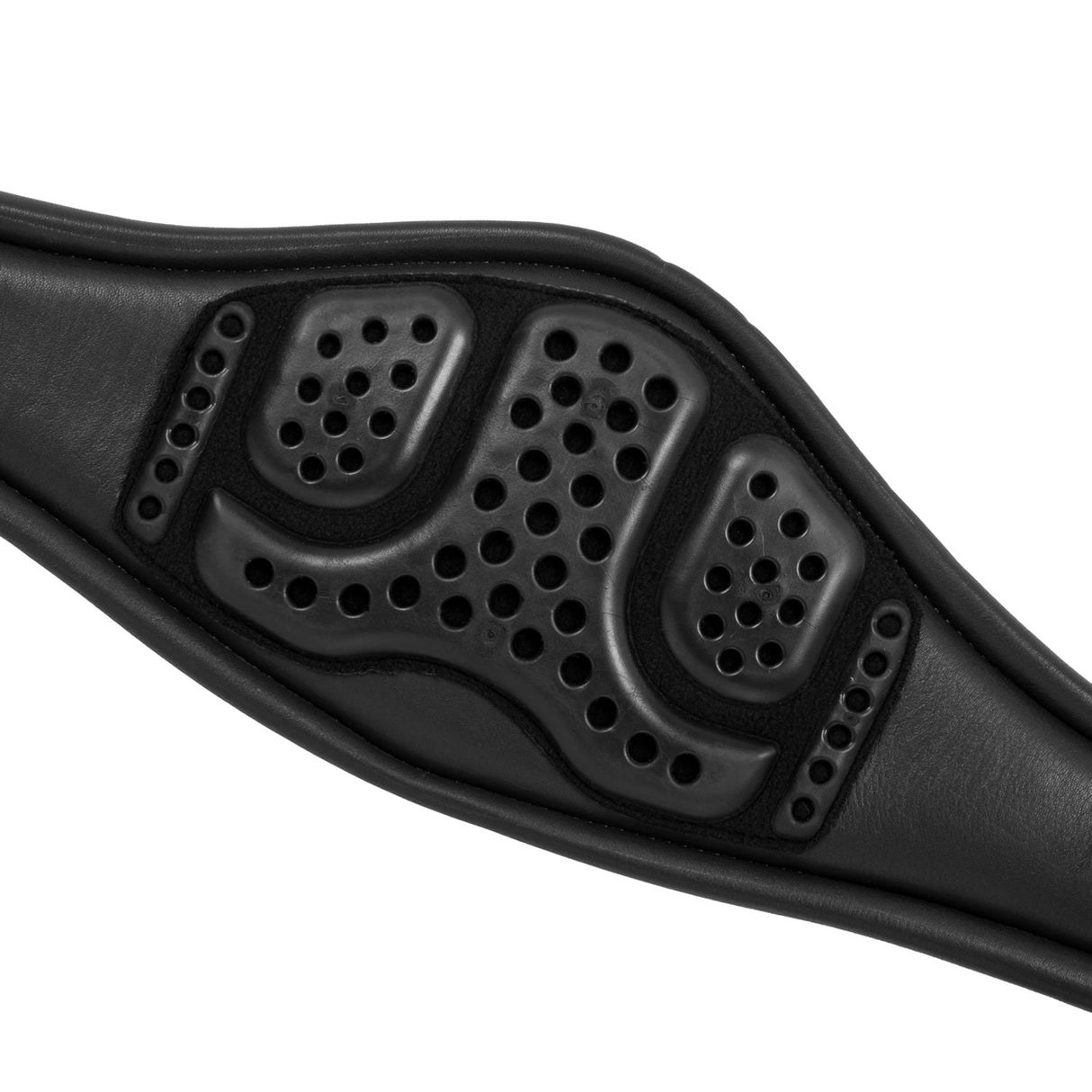 Acavallo Anatomical Jumping Girth Calfskin #colour_black