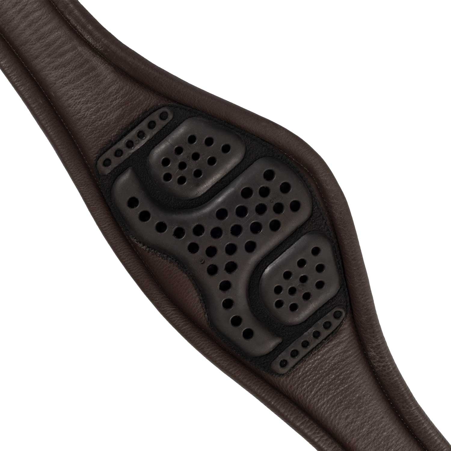 Acavallo Leather Shaped Girth Buffalo Leather #colour_brown