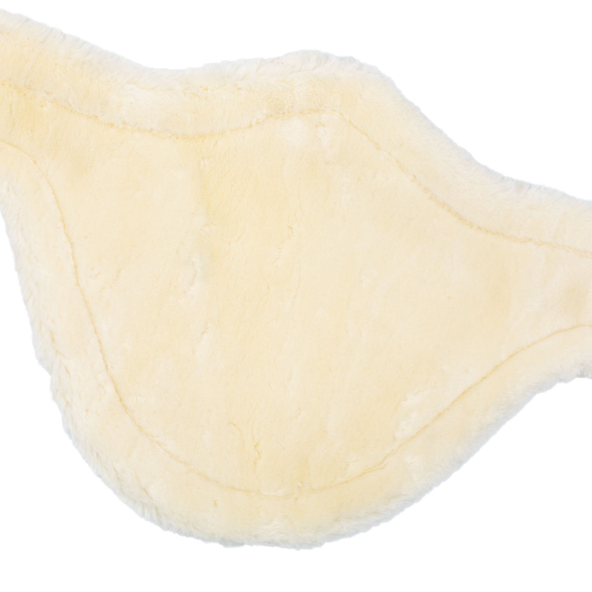 Acavallo Jumping Stud Guard Girth Removable Faux Sheepskin #colour_cognac