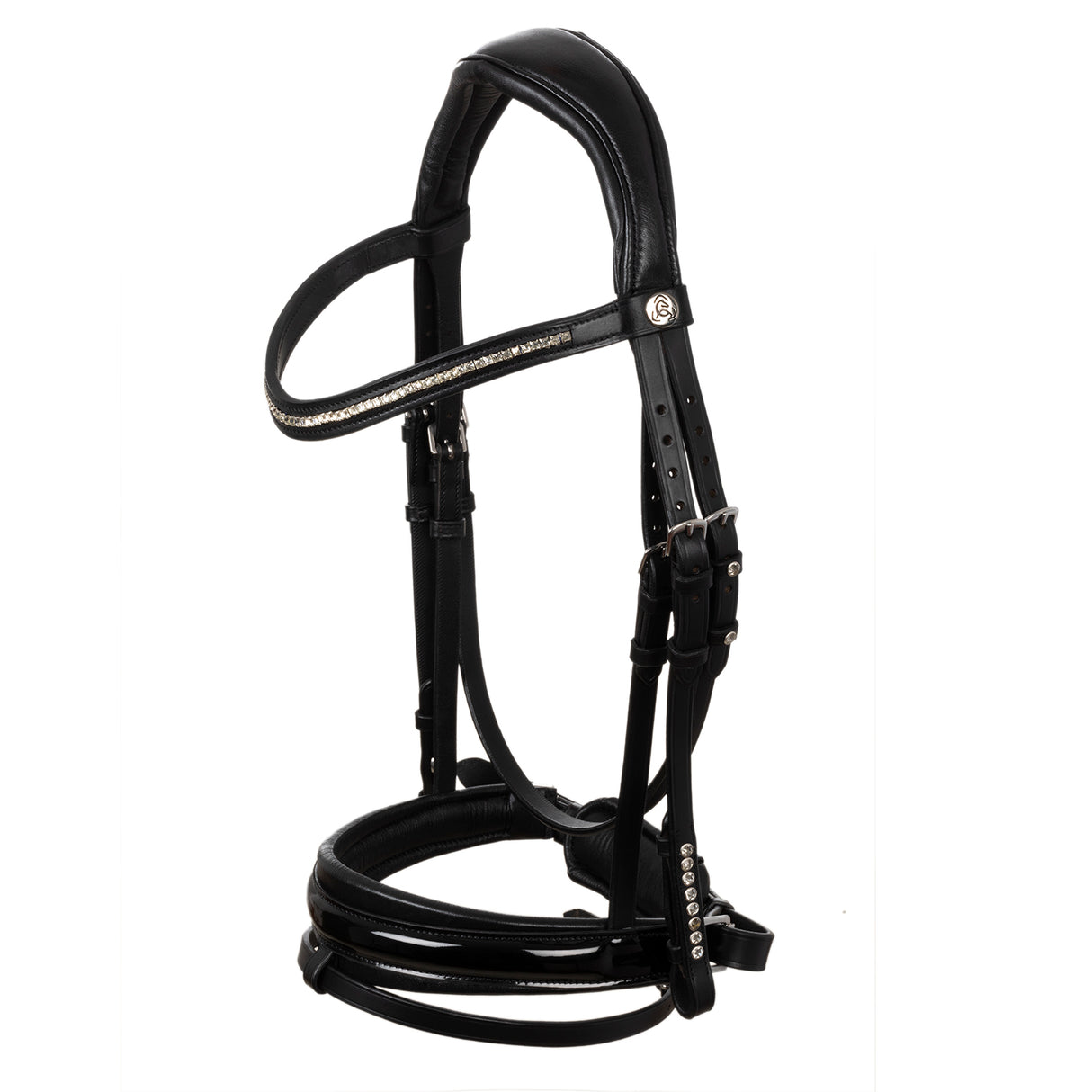 Acavallo Olympia Bridle Calfskin #colour_black