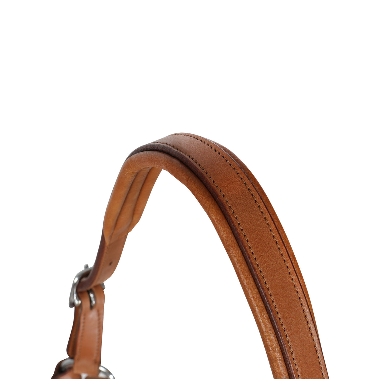 Acavallo Halter Anatomical Leather Rope Noseband #colour_cognac