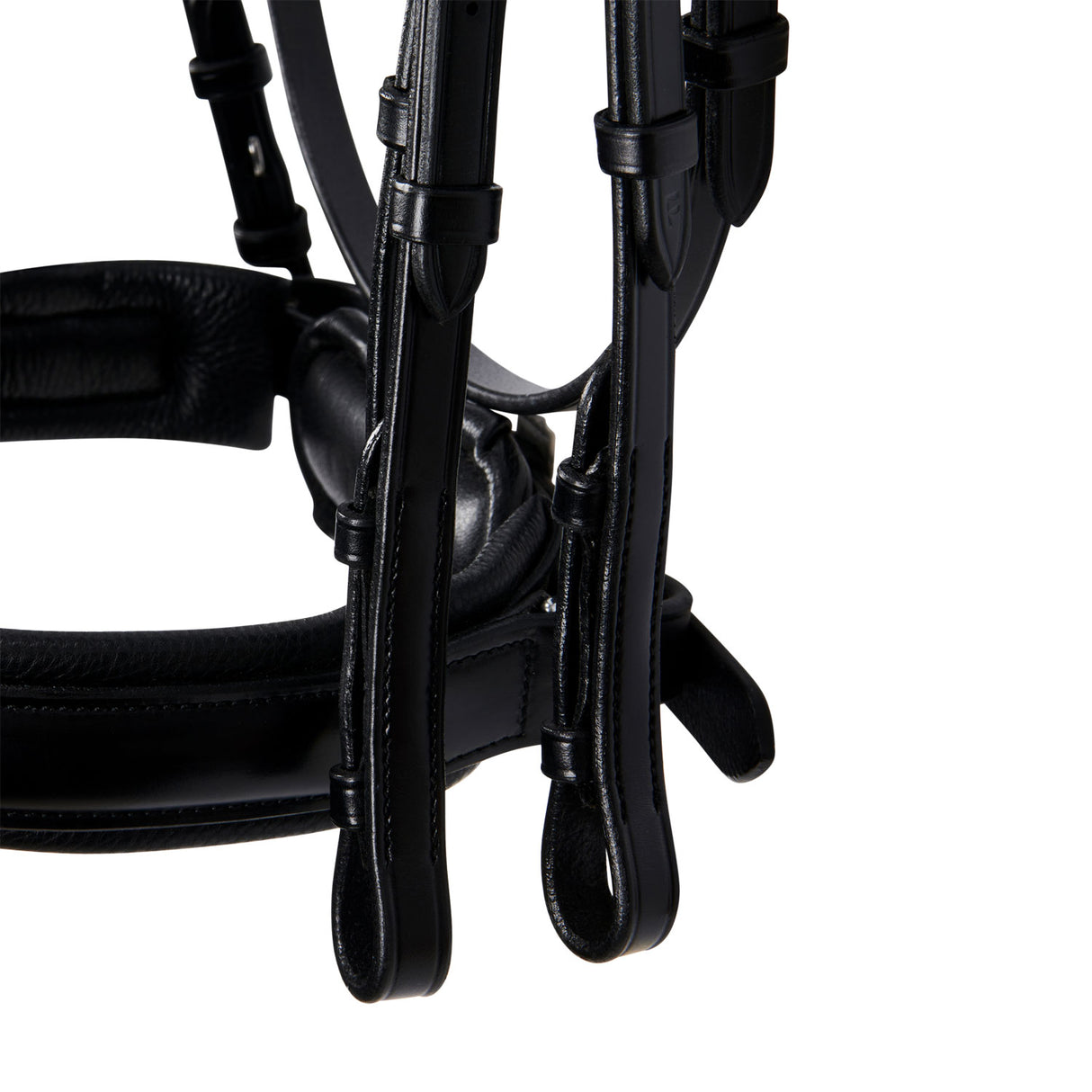 Equestro Leather Dressage Bridle Without Reins #colour_black